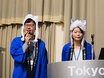 Tokyo Tech peer supporters Isawa (left) and Ikeda