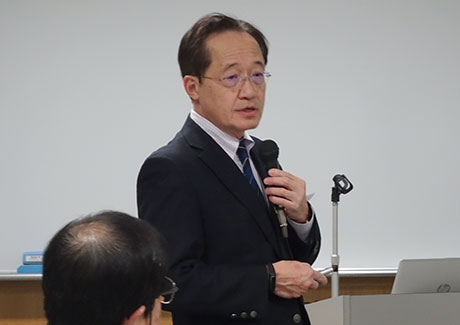 President Masu speaking 