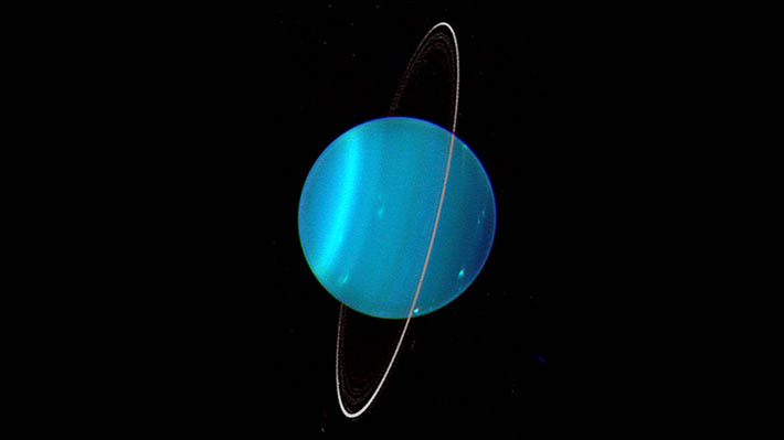 Figure 1. Orientation of Uranus' rings.