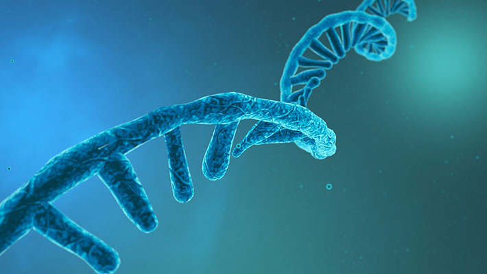 Figure 1. A recent study reveals how RNA precursors can arise from complex chemical networks that evolve from simple chemicals, providing new directions for testing how RNA might form on primitive planets.