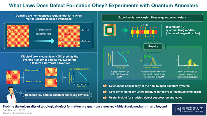 What Laws Does Defect Formation Obey? Experiments with Quantum Annealers
