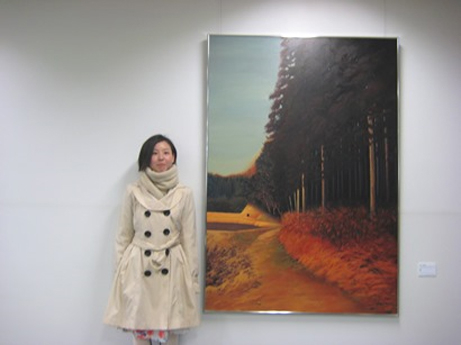 Makiko Yamamoto and her award-winning work, Path