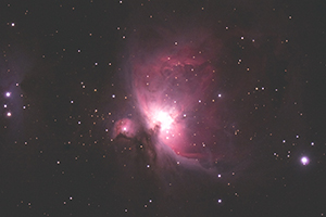 Orion Nebula: photographed from Shirabiso Plateau, Nagano