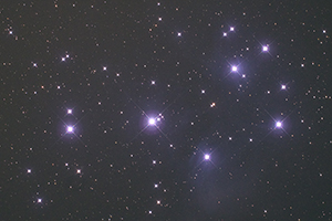 Pleiades: photographed from Shirabiso Plateau, Nagano