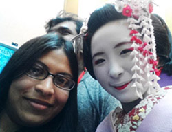 With Maiko during Kyoto-Nara trip organized by Tokyo Tech