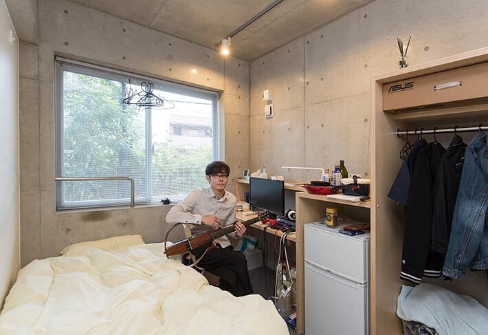 student's room, Midorigaoka House