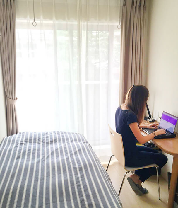 student's room, Senzokuike House