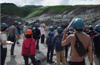 Field work at Sessho-gawara, Mount Kusatsu-Shirane