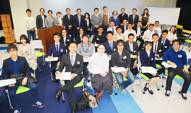 First cohort of GSEP students with Tokyo Tech faculty