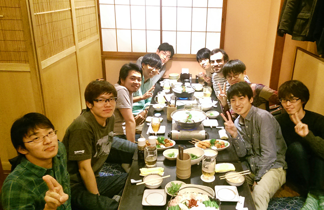 Nabe (hot pot) dinner with lab mates