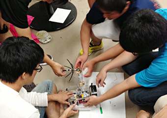 TITANIKU working on the CanSat