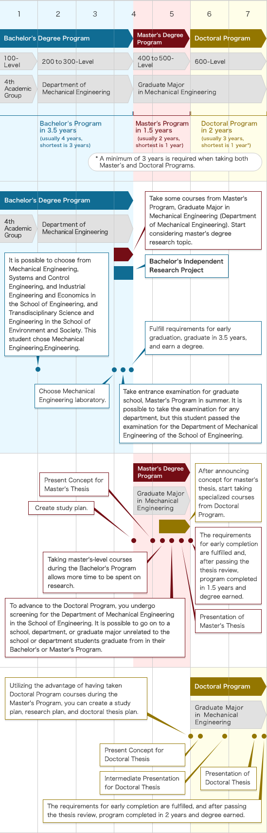 Example: Completing Bachelor's, Master's, and Doctoral Programs in 7 Years