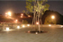 The entrance of Suzukakedai Campus is illuminated at night.