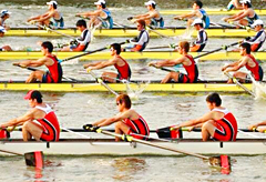 A rowing race