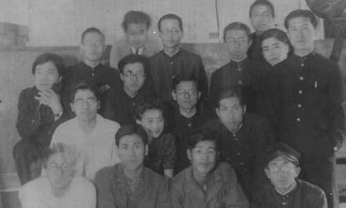 Michiko Togo and classmates