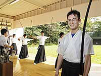 Kyudo sharpens the mind, as well as honing the body, explains Tokyo Tech's kyudo captain Takahashi.