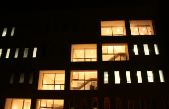 Night view of the Genso Cube