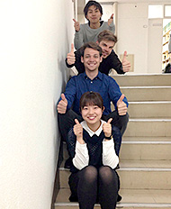 Maier (second from bottom) with members of his designing work group