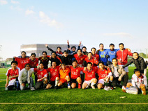 Playing soccer at Tokyo Tech