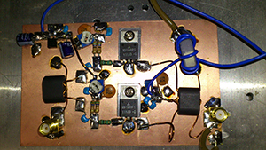 An electronic circuit made by a club member