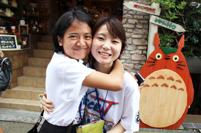 Rio Hirakawa (right) with an ASCENT participant