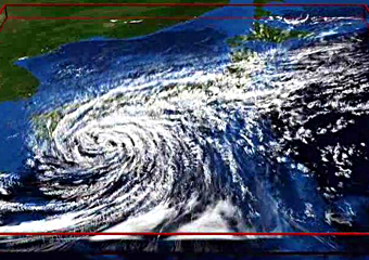 This meso-scale atmosphere model video of 500 m-horizontal resolution is available on the Aoki Laboratory webpage