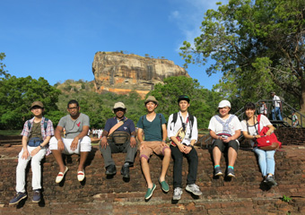 In front of Sigiriya Rock
