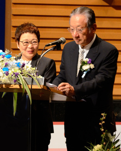 Mr. and Mrs. Taki at TAIST graduation ceremony