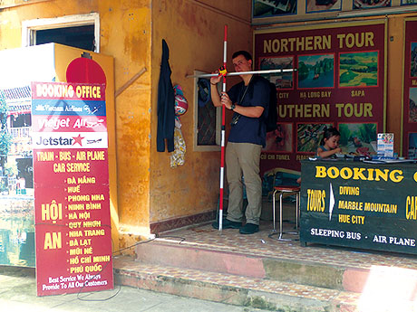 Hoi An (Vietnam) Surveying flood damage at a world heritage site; balancing tourism and disaster prevention is a worldwide concern