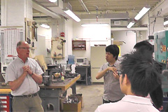 Kenta Kato (center) at the MIT Hobby Shop
