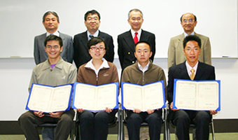 Receiving Tokyo Tech diplomas
