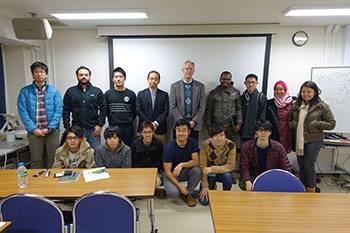 At an event organized by Professor Naoya Abe