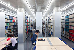 Second-level basement: Open-stacks reading room