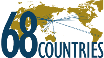 International students from 68 countries and regions