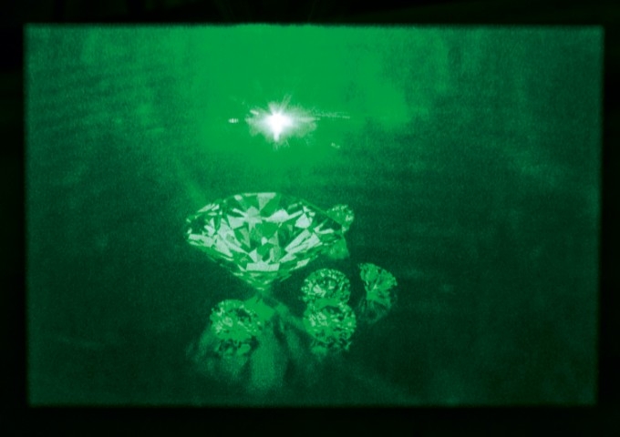 Computer-generated hologram of diamonds