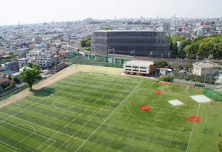 Multipurpose field in Ookayama Campus