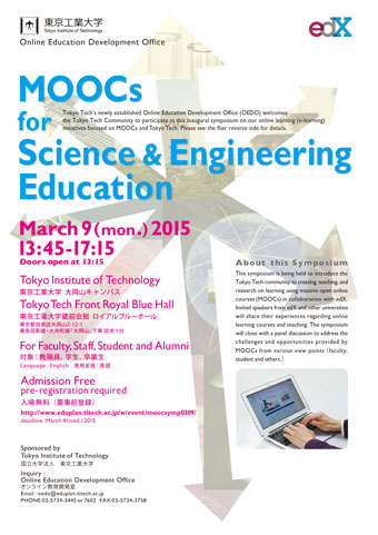 MOOCs for Science & Engineering Education 1