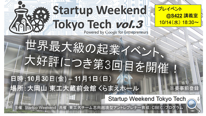 Startup Weekend Tokyo Tech vol.3