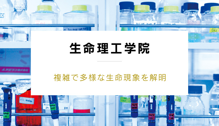 生命理工学院 複雑で多様な生命現象を解明