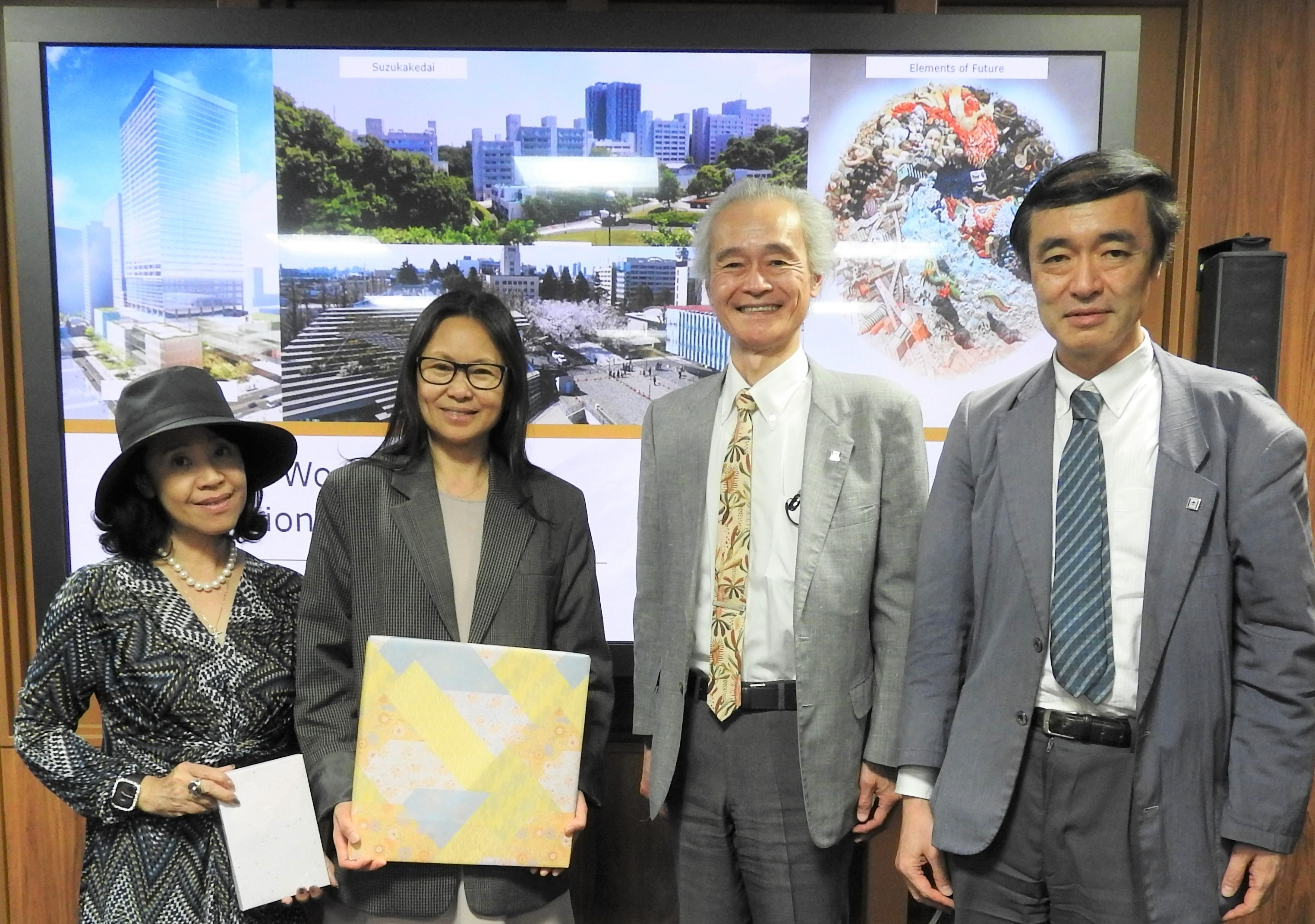 United Nations University's delegation visits Tokyo Tech