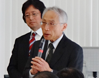 秋葉重幸プロジェクトリーダー、小田俊理 研究リーダー