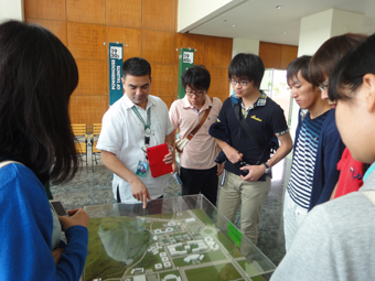 デ・ラ・サール大学カンルーバン校（Science and Technology Complex）訪問の様子