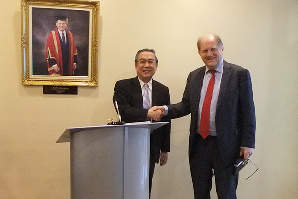 President Mishima and NTU President Andersson