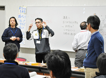 弓山達也教授、谷岡健彦教授、中野民夫教授による立志プロジェクトの解説