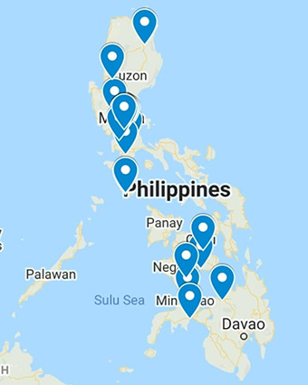フィリピン各地から集まった参加者