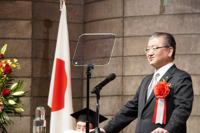 蔵前工業会井戸清人理事長による祝辞