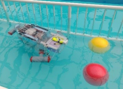 図1. ロボット技術研究会が製作した水中ロボット