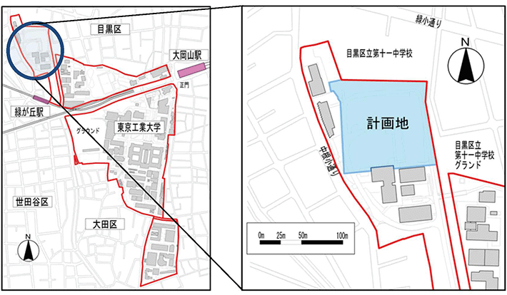 新校舎の建設予定地