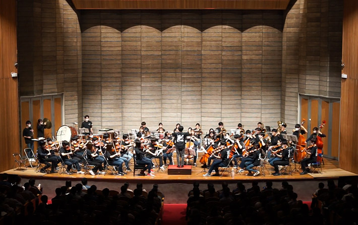 工大祭2022にて演奏する東京工業大学管弦楽団