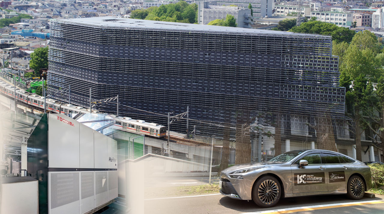 再エネ／廃プラ水素を混合 100 kw水素燃料電池-デジタルツインの運用を